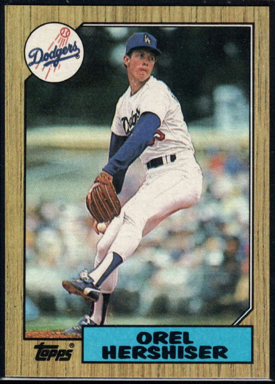 1987 Topps #385 Orel Hershiser NM-MT Los Angeles Dodgers 