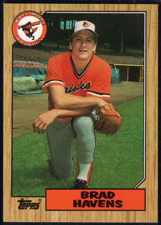 1987 Topps #398 Brad Havens NM-MT Baltimore Orioles 