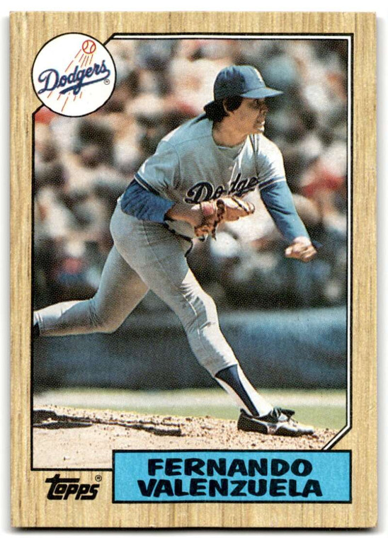 1987 Topps #410 Fernando Valenzuela NM-MT Los Angeles Dodgers 