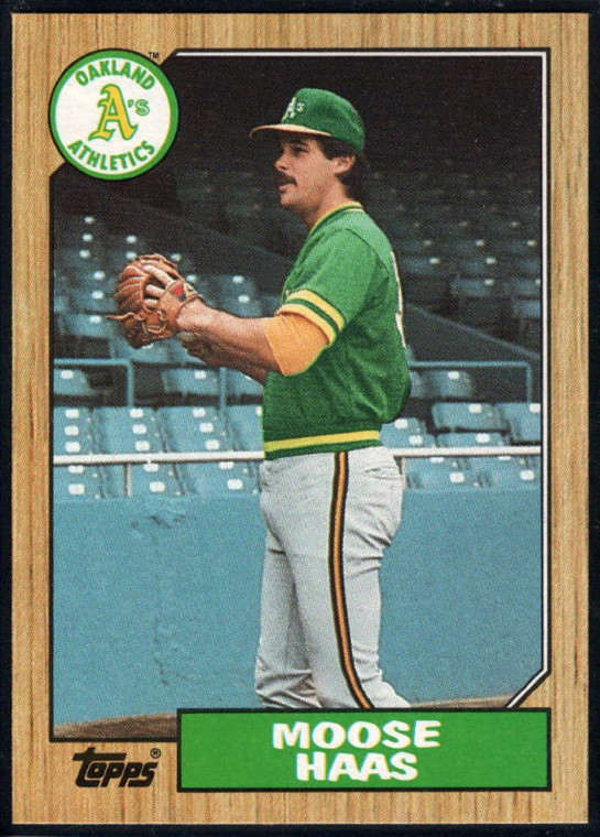 1987 Topps #413 Moose Haas NM-MT Oakland Athletics 