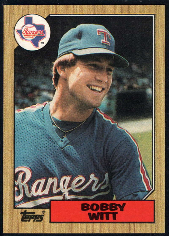 1987 Topps #415 Bobby Witt NM-MT RC Rookie Texas Rangers 