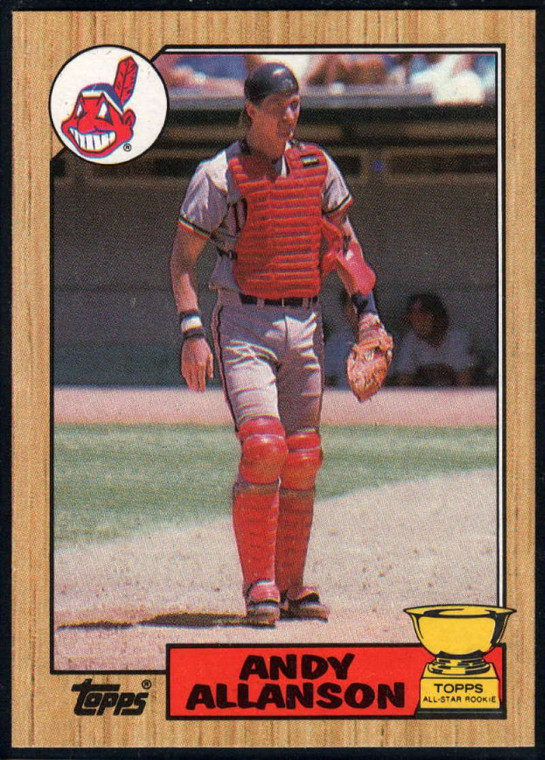 1987 Topps #436 Andy Allanson NM-MT RC Rookie Cleveland Indians 