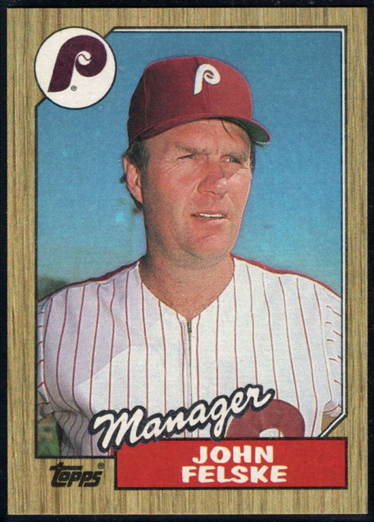 1987 Topps #443 John Felske MG NM-MT Philadelphia Phillies 