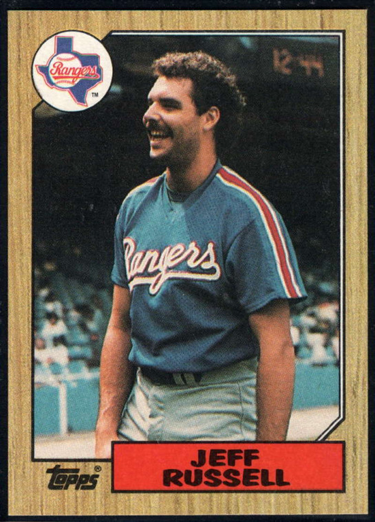 1987 Topps #444 Jeff Russell NM-MT Texas Rangers 