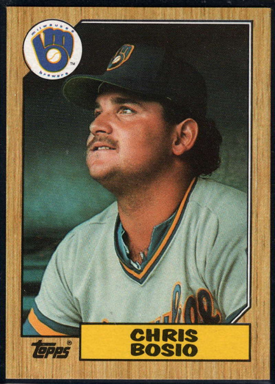 1987 Topps #448 Chris Bosio NM-MT RC Rookie Milwaukee Brewers 