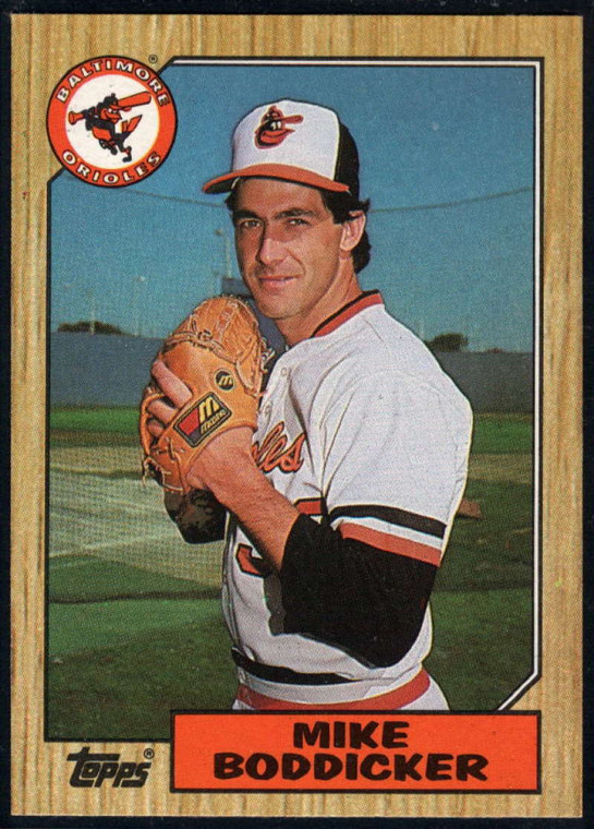 1987 Topps #455 Mike Boddicker NM-MT Baltimore Orioles 