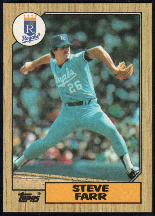 1987 Topps #473 Steve Farr NM-MT Kansas City Royals 