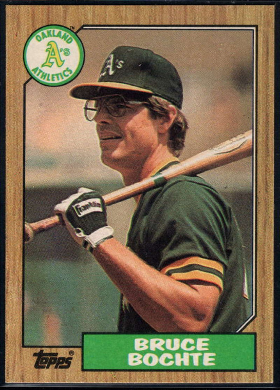 1987 Topps #496 Bruce Bochte NM-MT Oakland Athletics 