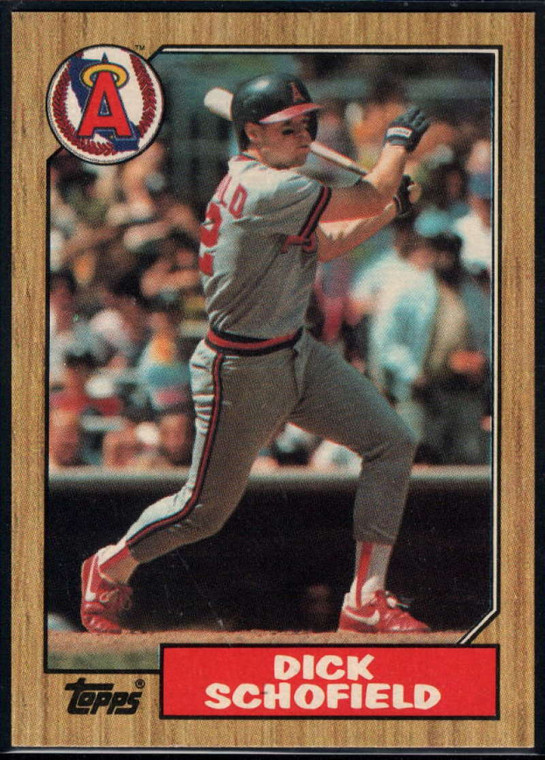 1987 Topps #502 Dick Schofield NM-MT California Angels 