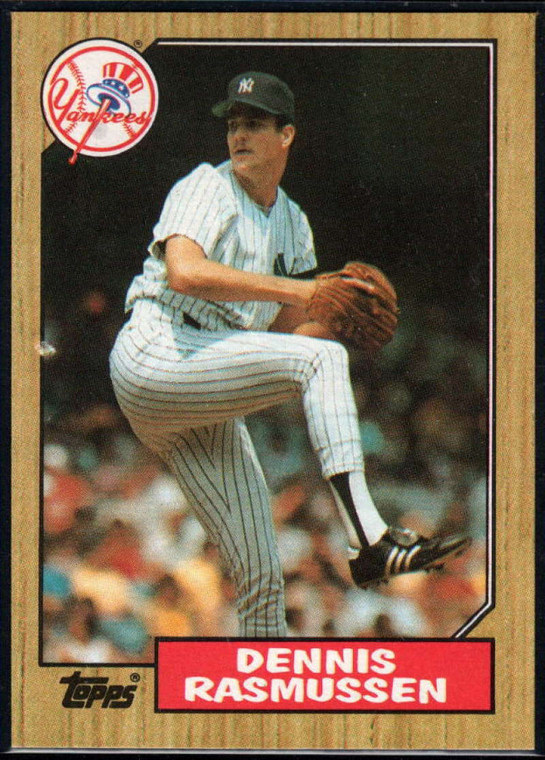 1987 Topps #555 Dennis Rasmussen NM-MT New York Yankees 