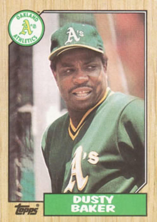 1987 Topps #565 Dusty Baker NM-MT Oakland Athletics 