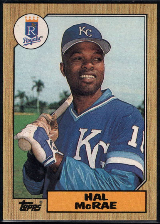 1987 Topps #573 Hal McRae NM-MT Kansas City Royals 