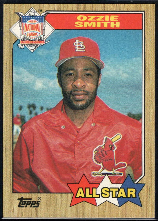 1987 Topps #598 Ozzie Smith AS NM-MT St. Louis Cardinals 