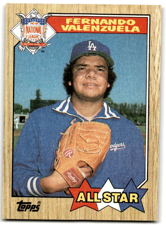 1987 Topps #604 Fernando Valenzuela AS NM-MT Los Angeles Dodgers 