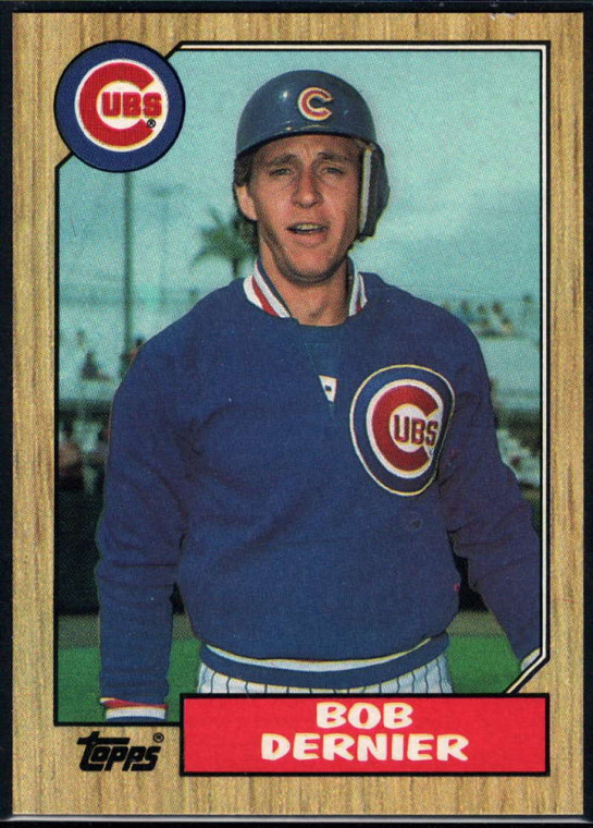 1987 Topps #715 Bob Dernier NM-MT Chicago Cubs 