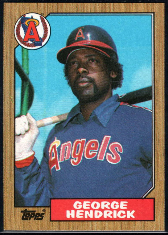 1987 Topps #725 George Hendrick NM-MT California Angels 