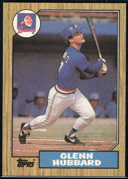 1987 Topps #745 Glenn Hubbard NM-MT Atlanta Braves 