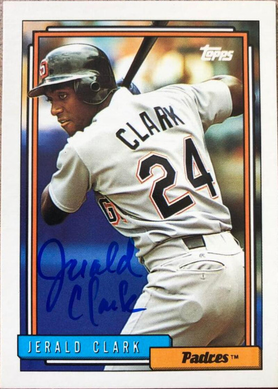 Jerald Clark Autographed 1992 Topps #749