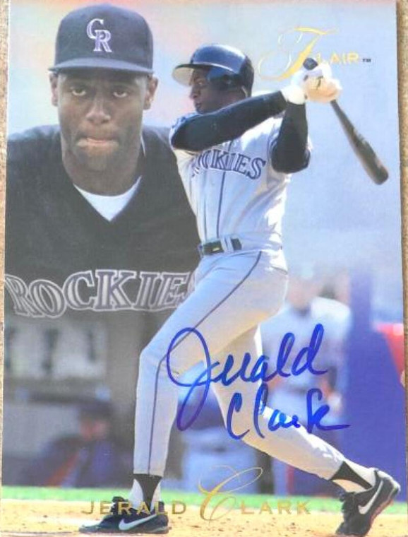 Jerald Clark Autographed 1993 Flair #37