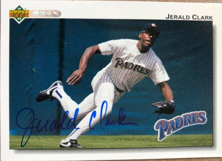 Jerald Clark Autographed 1992 Upper Deck #292