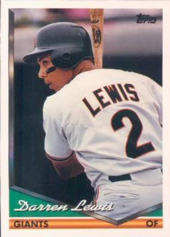 1994 Topps #354 Darren Lewis VG San Francisco Giants 