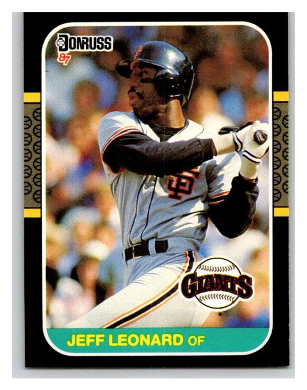 1987 Donruss #391 Jeffrey Leonard VG San Francisco Giants 