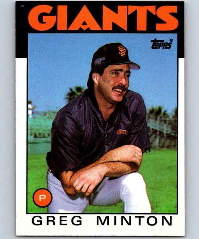 1986 Topps #310 Greg Minton VG San Francisco Giants 