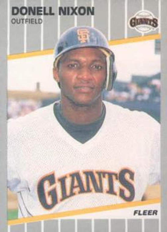 1989 Fleer #337 Donell Nixon VG San Francisco Giants 