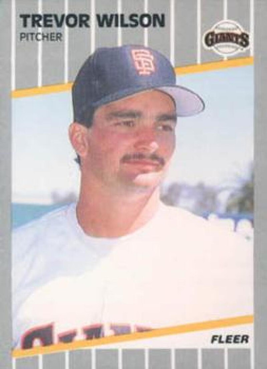 1989 Fleer #347 Trevor Wilson VG RC Rookie San Francisco Giants 