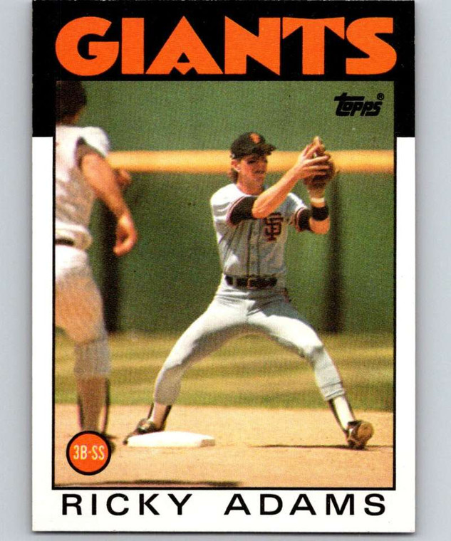 1986 Topps #153 Ricky Adams VG San Francisco Giants 