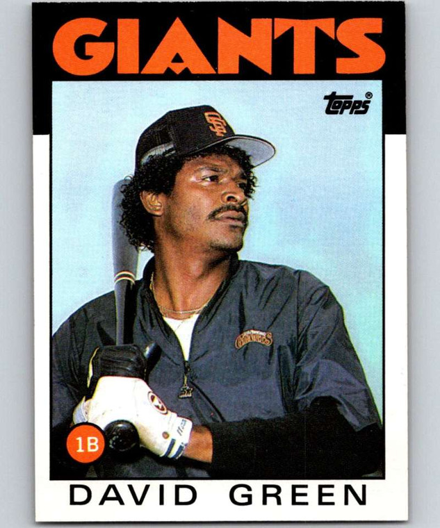 1986 Topps #727 David Green VG San Francisco Giants 