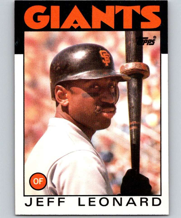 1986 Topps #490 Jeff Leonard VG San Francisco Giants 