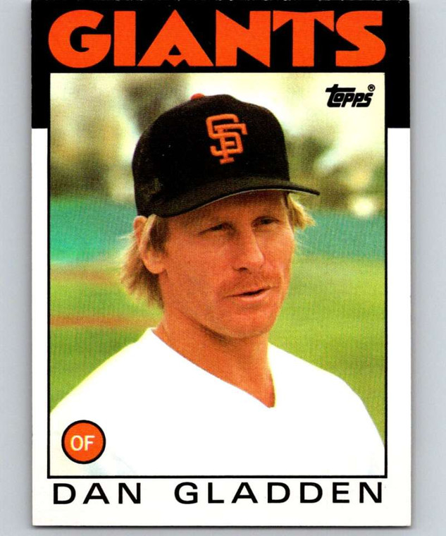1986 Topps #678 Dan Gladden VG San Francisco Giants 