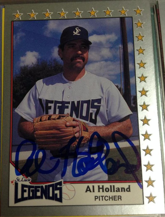 Al Holland Autographed 1990 Pacific Senior League #114