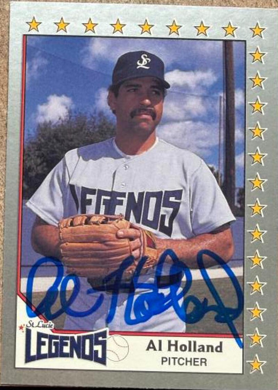 Al Holland Autographed 1990 Pacific Senior League #114