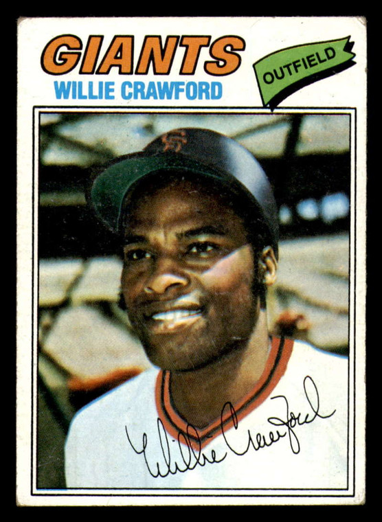 1977 Topps #642 Willie Crawford VG San Francisco Giants 