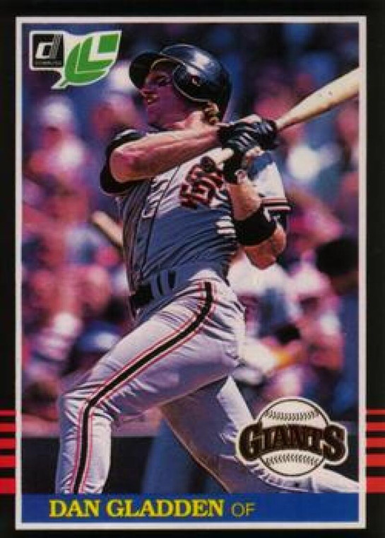 1985 Donruss/Leaf #30 Dan Gladden VG San Francisco Giants 