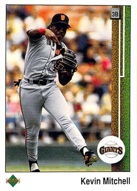 1989 Upper Deck #163 Kevin Mitchell UER VG San Francisco Giants 