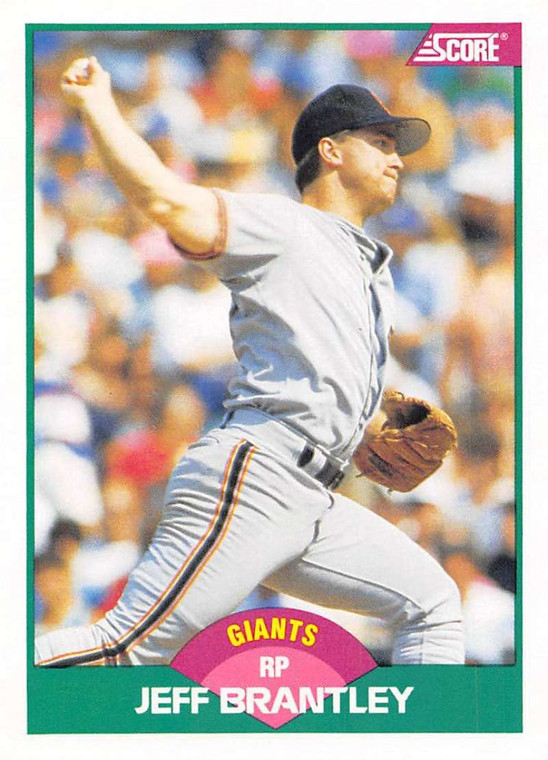 1989 Score Rookie/Traded #101T Jeff Brantley VG RC Rookie San Francisco Giants 