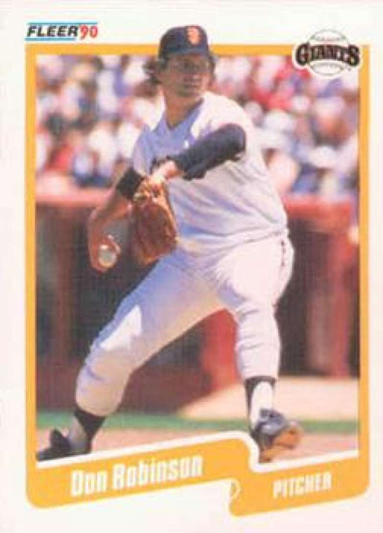 1990 Fleer #70 Don Robinson VG San Francisco Giants 