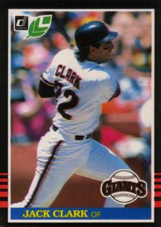 1985 Donruss/Leaf #207 Jack Clark VG San Francisco Giants 