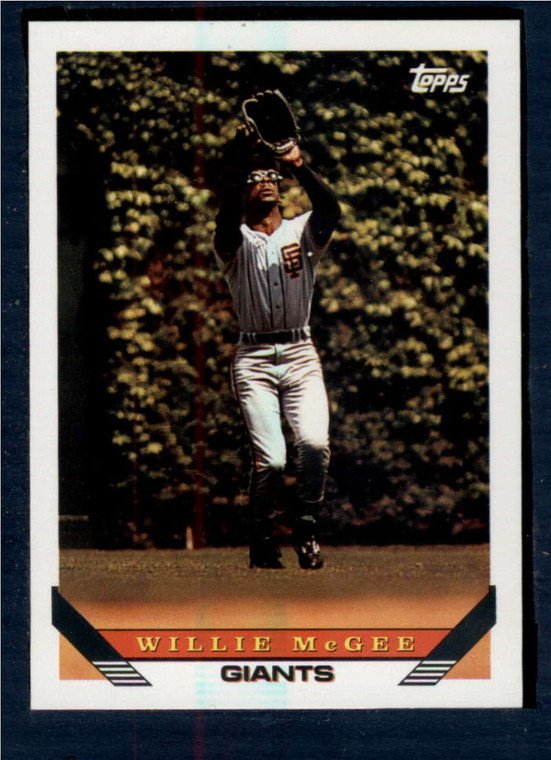 1993 Topps #435 Willie McGee VG San Francisco Giants 