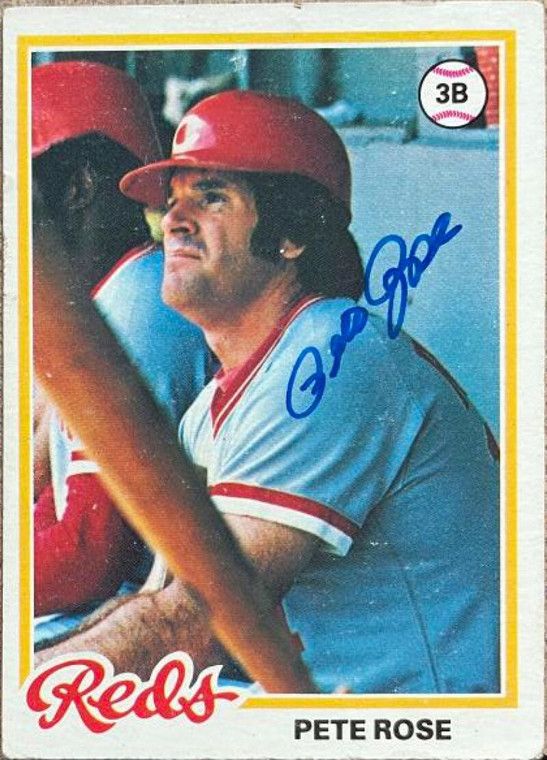 Pete Rose Autographed 1978 Topps #20