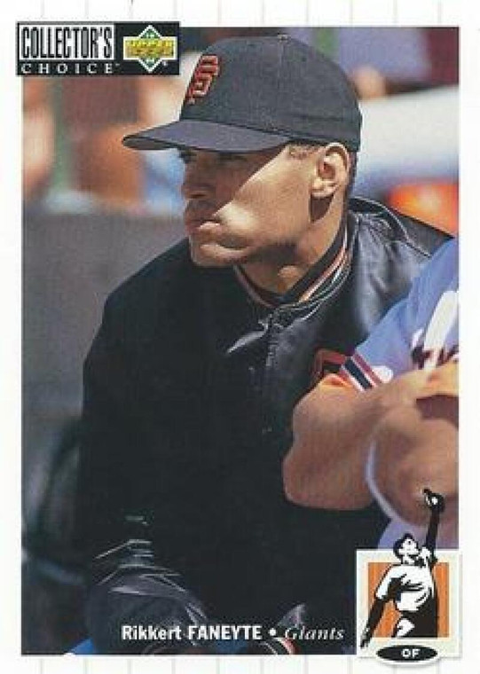 1994 Collector's Choice #97 Rikkert Faneyte VG RC Rookie San Francisco Giants 