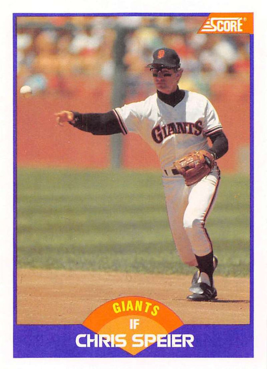 1989 Score #297 Chris Speier VG San Francisco Giants 