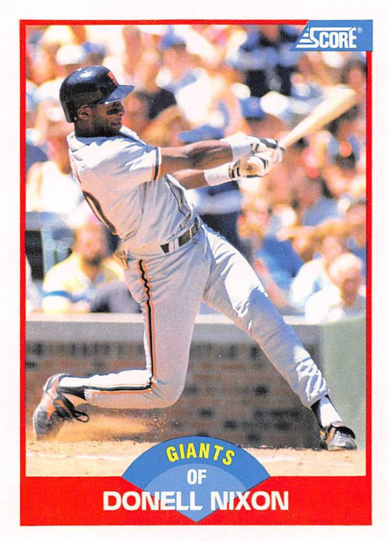1989 Score #481 Donell Nixon VG San Francisco Giants 