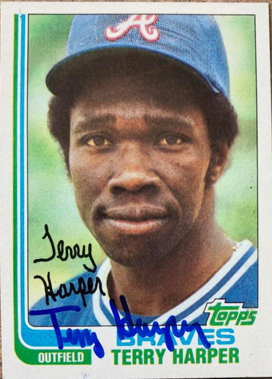 Terry Harper Autographed 1982 Topps #507