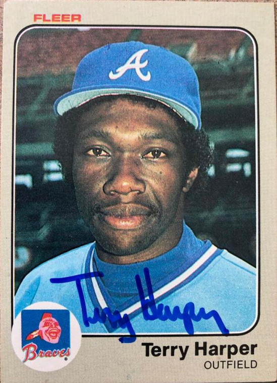 Terry Harper Autographed 1983 Fleer #137