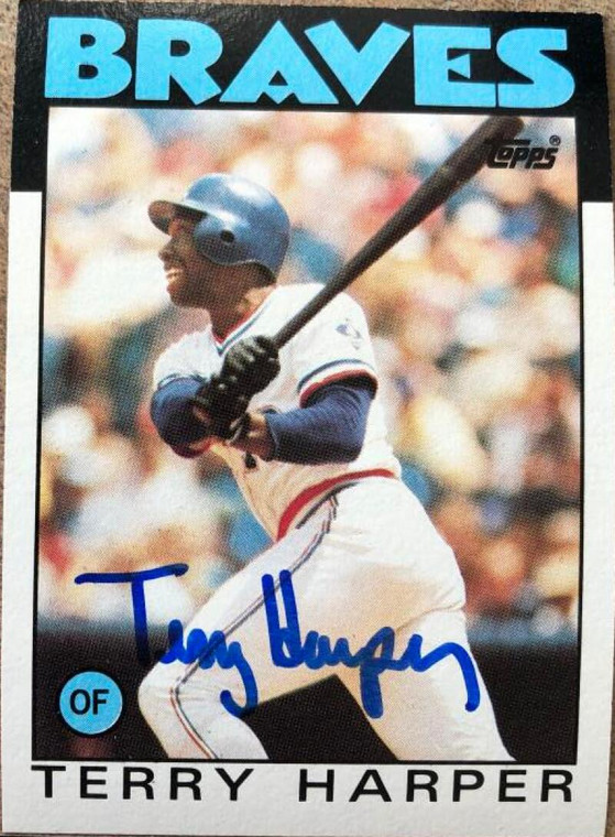 Terry Harper Autographed 1986 Topps #247