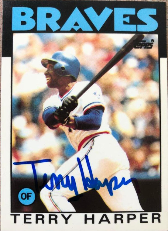 Terry Harper Autographed 1986 Topps Tiffany #247